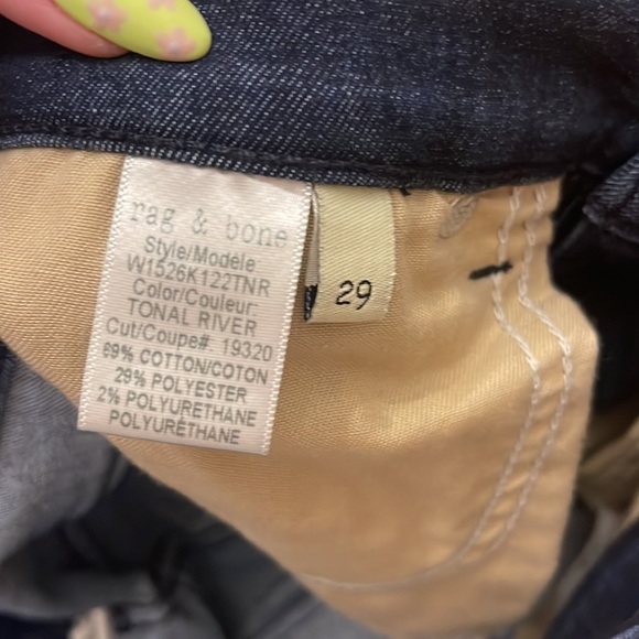rag & bone ankle skinny in tonal River - Picture 4 of 5